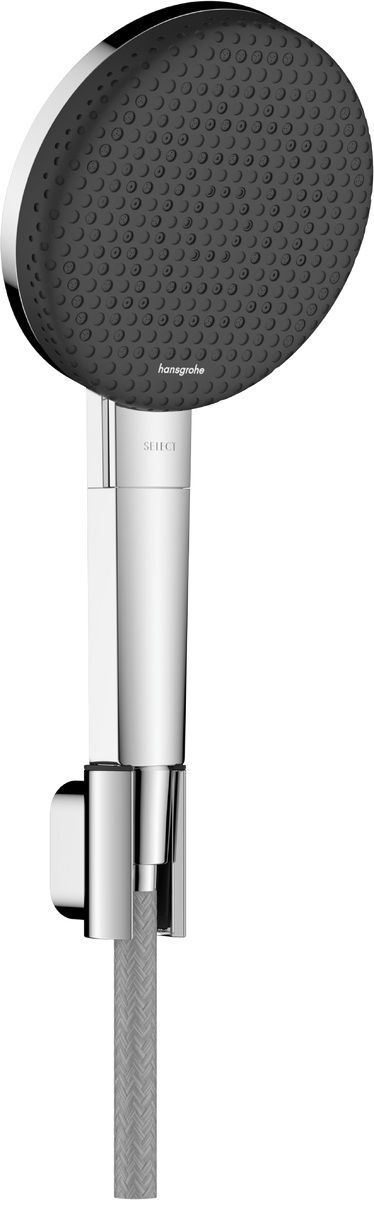 Hansgrohe Raindance Alive Select S, EcoSmart, Sada so sprchovým držiakom, 3jet, chróm 24611000