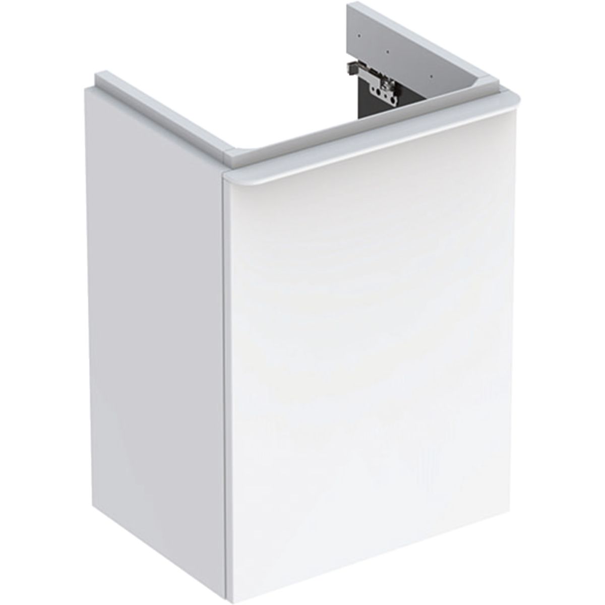 Geberit Smyle Square Kúpeľňová skrinka pod umývadlo 44,2 cm ľavá, biela 500.351.00.1