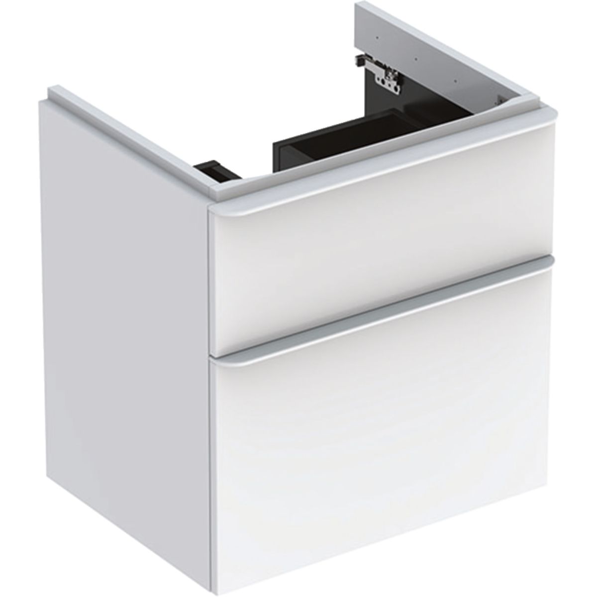 Geberit Smyle Štvorcová kúpeľňová skrinka pod umývadlo 58,4 cm, biela 500.352.00.1