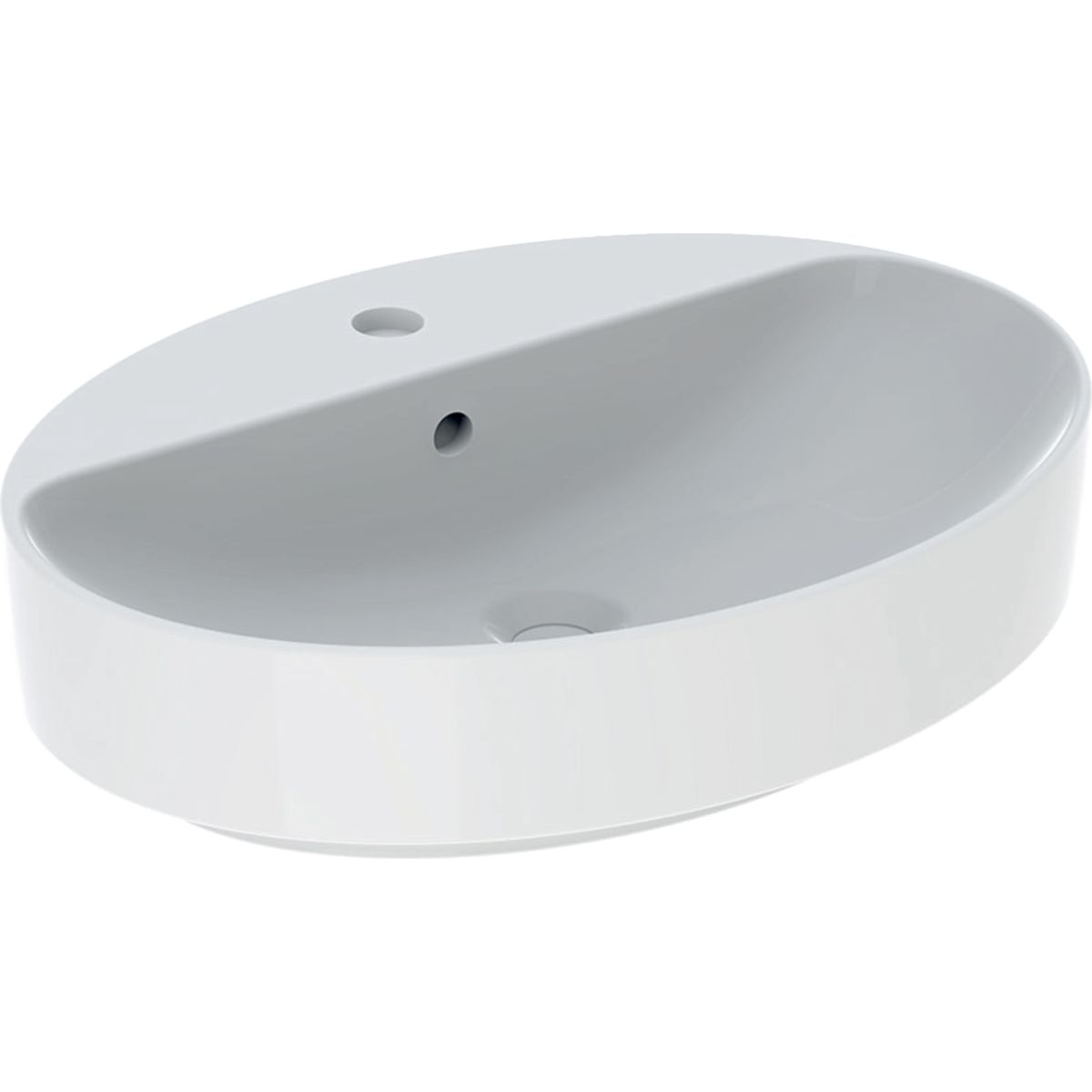 Geberit VariForm Oválne umývadlo 60 x 45 cm s prepadom, biele 500.772.01.2