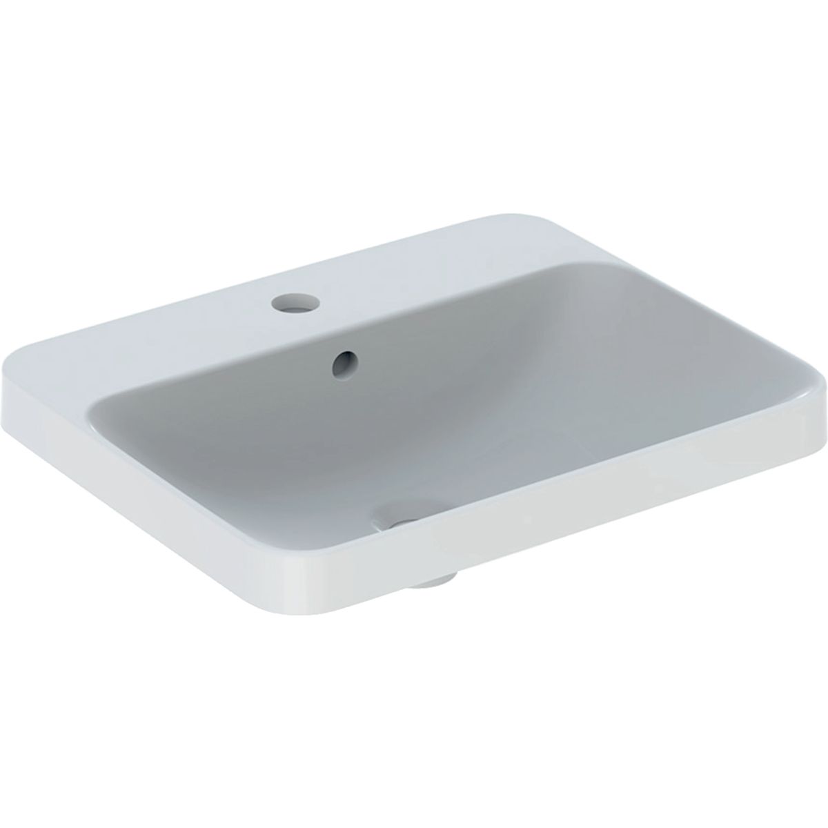 Geberit VariForm Zápustné umývadlo 55 x 45 cm s prepadom, biele 500.740.01.2