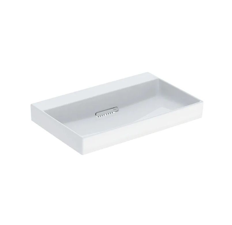 Geberit One Umyvadlo 75x48 cm, bez otvoru, vývod vodorovný, bílá/KeraTect 505.035.00.1