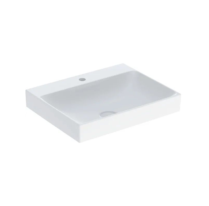 Geberit One Umyvadlo 60x48 cm, otvor, vývod svislý, bílá/KeraTect 505.020.01.1