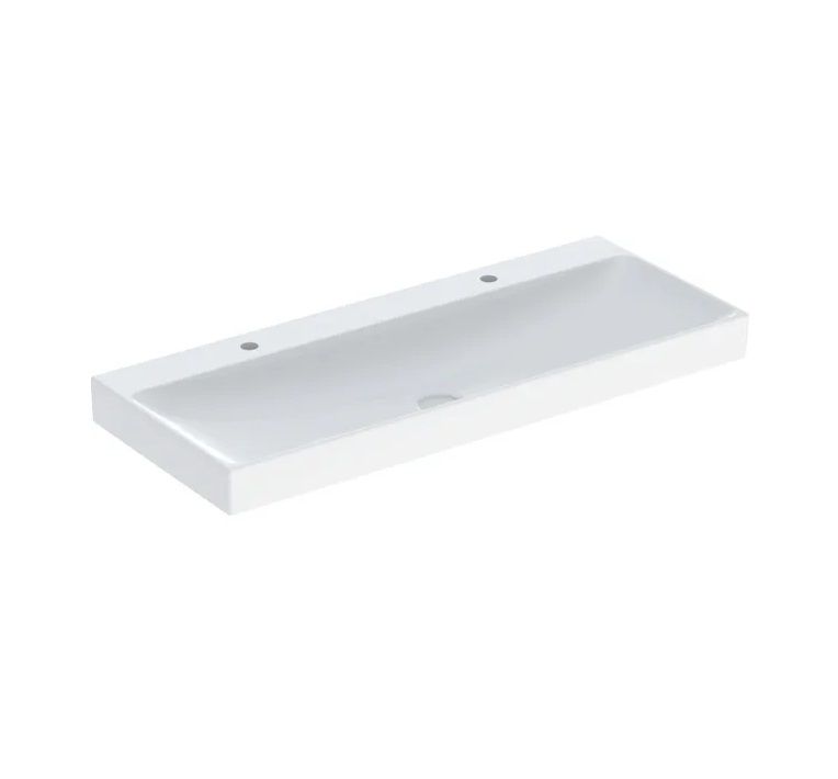 Geberit One Umyvadlo 120x48 cm, otvor vlevo a vpravo, vývod svislý, bílá/KeraTect 505.022.01.5