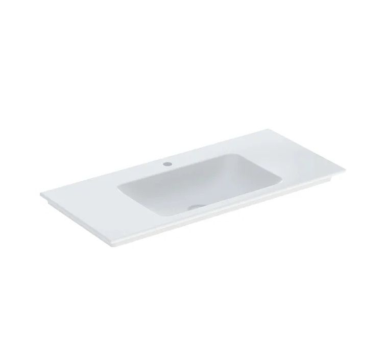 Geberit One Umyvadlo nábytkové 105x48 cm, otvor uprostřed, vývod svislý, Bílá/KeraTect 505.010.01.4