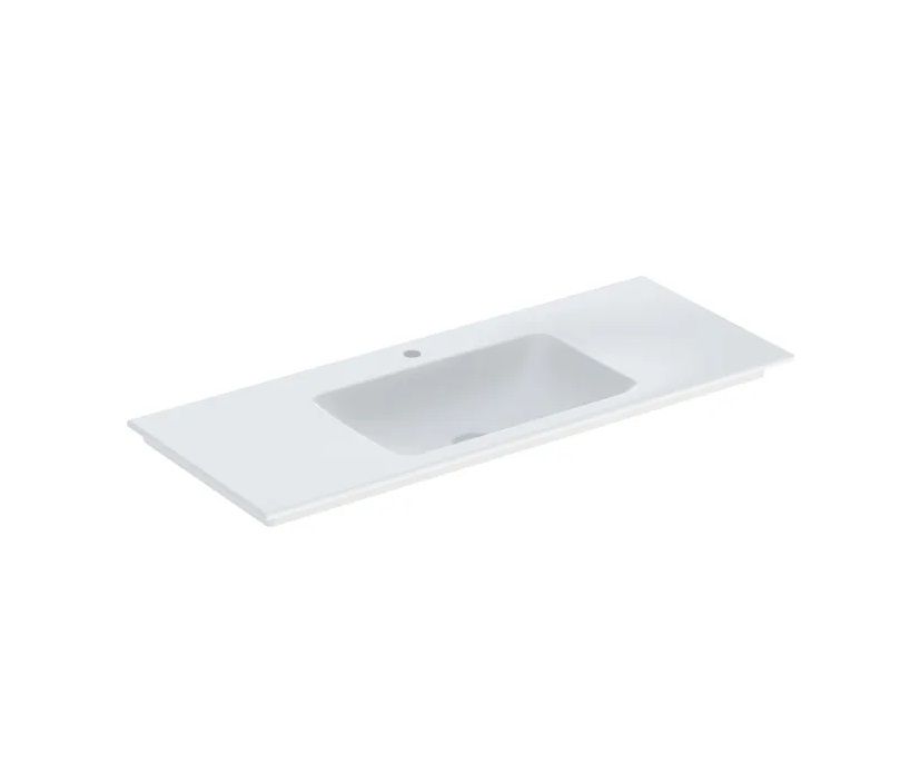 Geberit One Umyvadlo nábytkové 120x48 cm, otvor uprostřed, vývod svislý, Bílá/KeraTect 505.010.01.5