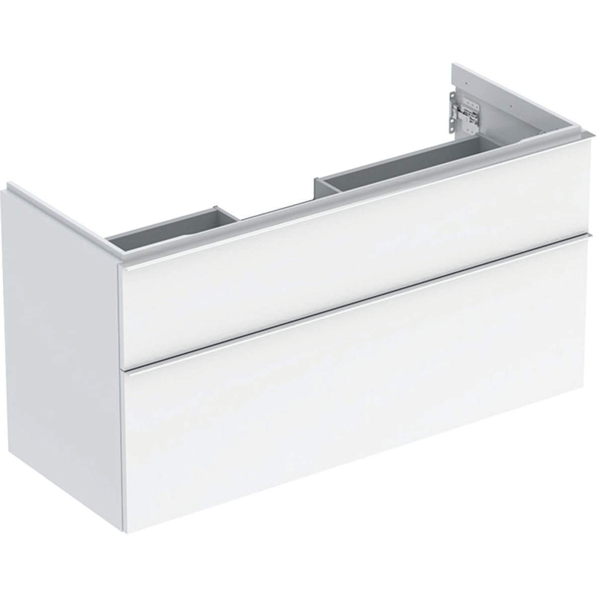 Geberit iCon Skrinka pod umývadlo 118,4 x 61,5 cm, biela lesklá, úchytka chróm lesklá 502.306.01.2