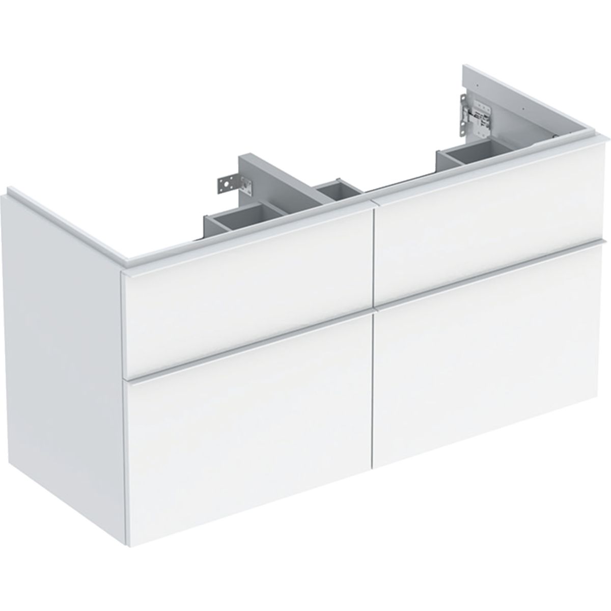 Geberit iCon Skrinka pod dvojité umývadlo 118,4 x 61,5 cm, biela lesklá 502.309.01.1