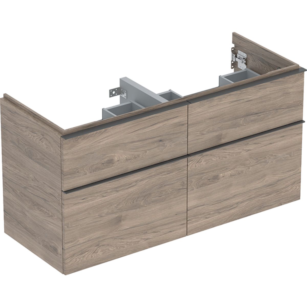 Geberit iCon Skrinka pod dvojité umývadlo 118,4 x 61,5 cm, orech hikor 502.309.JR.1
