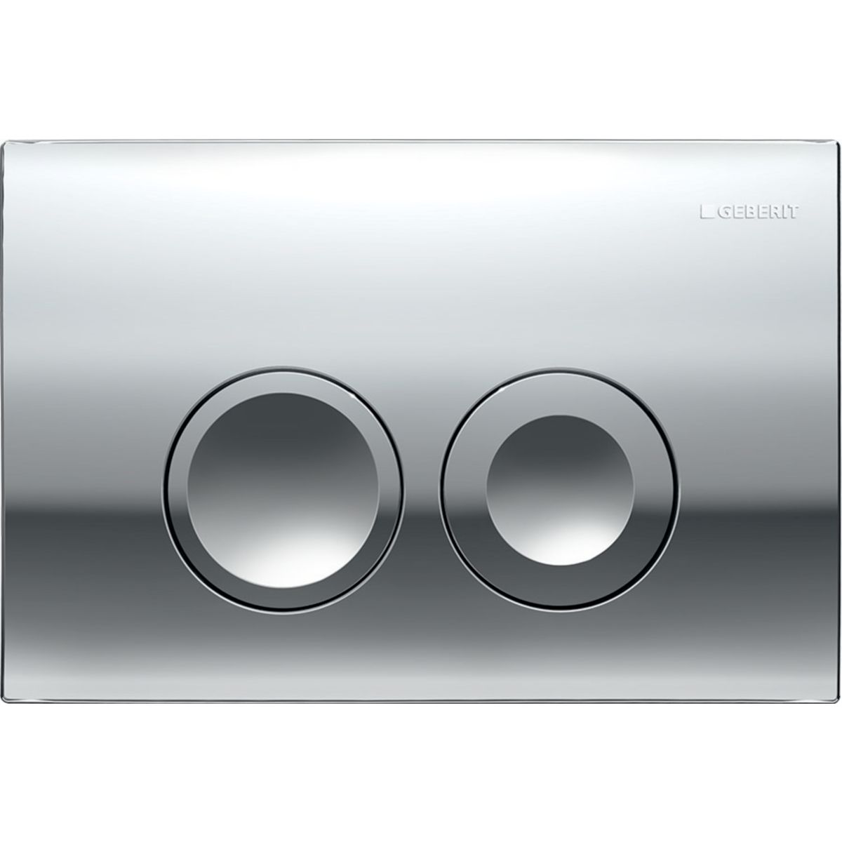 Geberit Delta 25 Ovládacie tlačidlo pre 2 splachovacie množstvá, chrómový lesk 115.125.21.5
