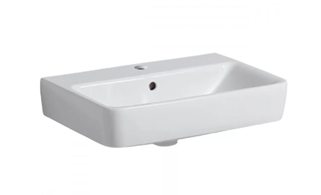 Geberit Selnova Compact Umývadlo 55 cm, s otvorom na batériu, biele 501.509.00.7