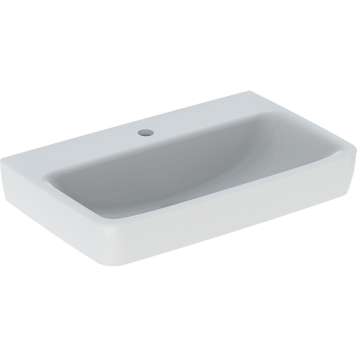 Geberit Selnova Kompaktné umývadlo 65x40 cm, bez prepadu, biele 501.891.00.7