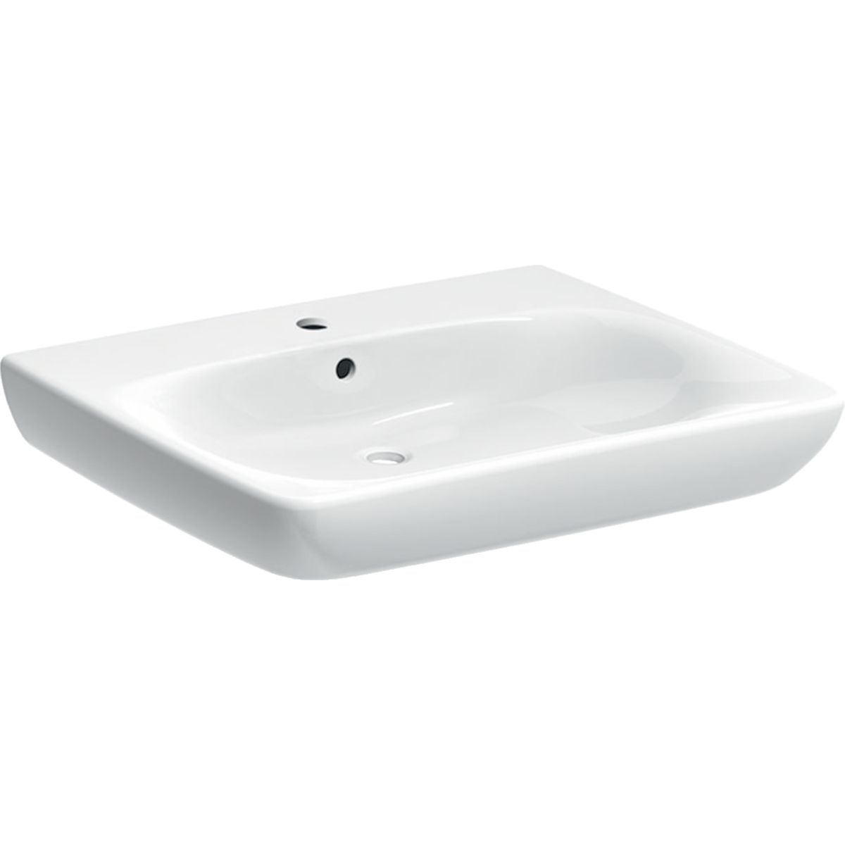 Geberit Selnova Comfort Bezbariérové umývadlo 65x55 cm, biele 501.463.00.7