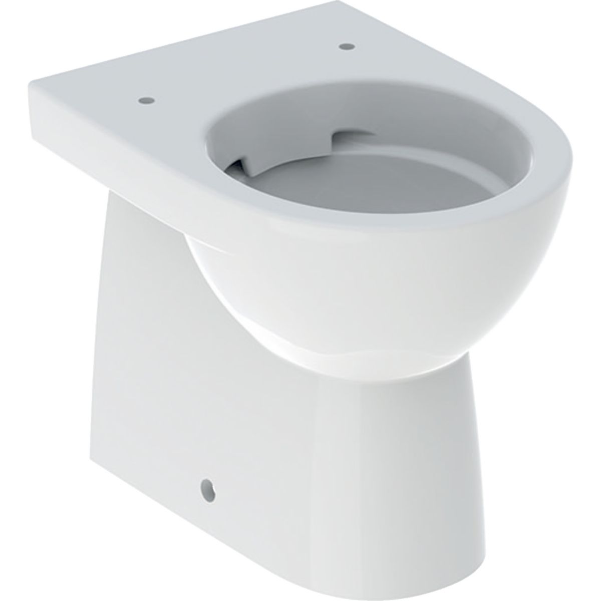 Geberit Selnova Kompaktný stojaci záchod, horizontálny alebo vertikálny vývod, skrátená vložka, Rimfree, biely 500.394.01.7