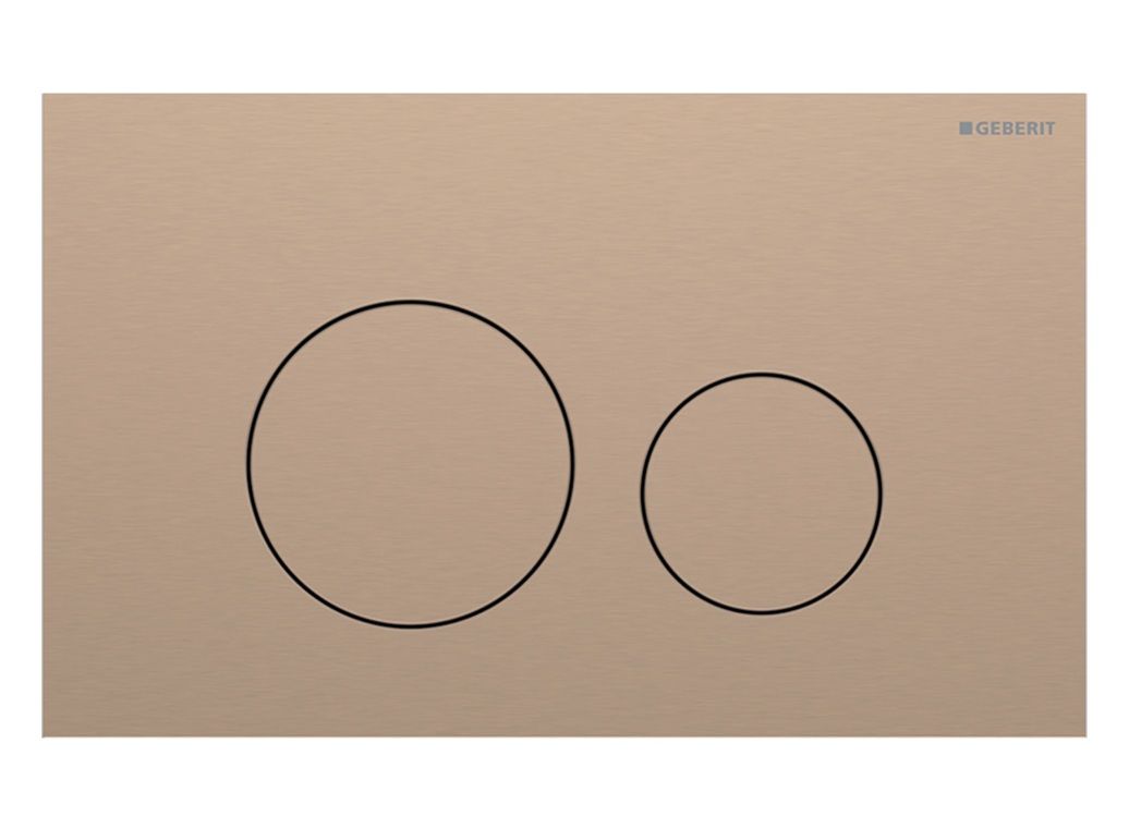 Geberit Sigma40 Ovládacie tlačidlo červená zlatá, easy-to-clean 115.628.QB.1