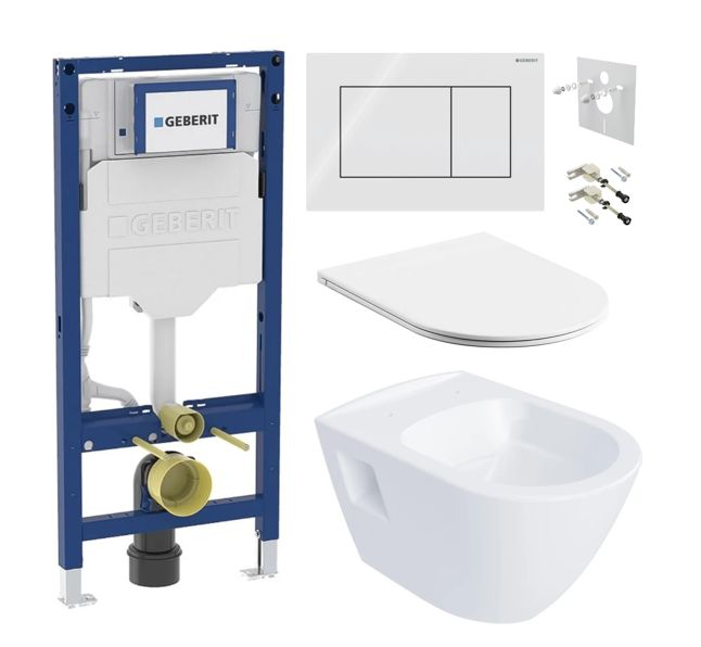 Geberit Set modulu do sadrokartónu, WC Urban a tlačidlá, biela KBE053