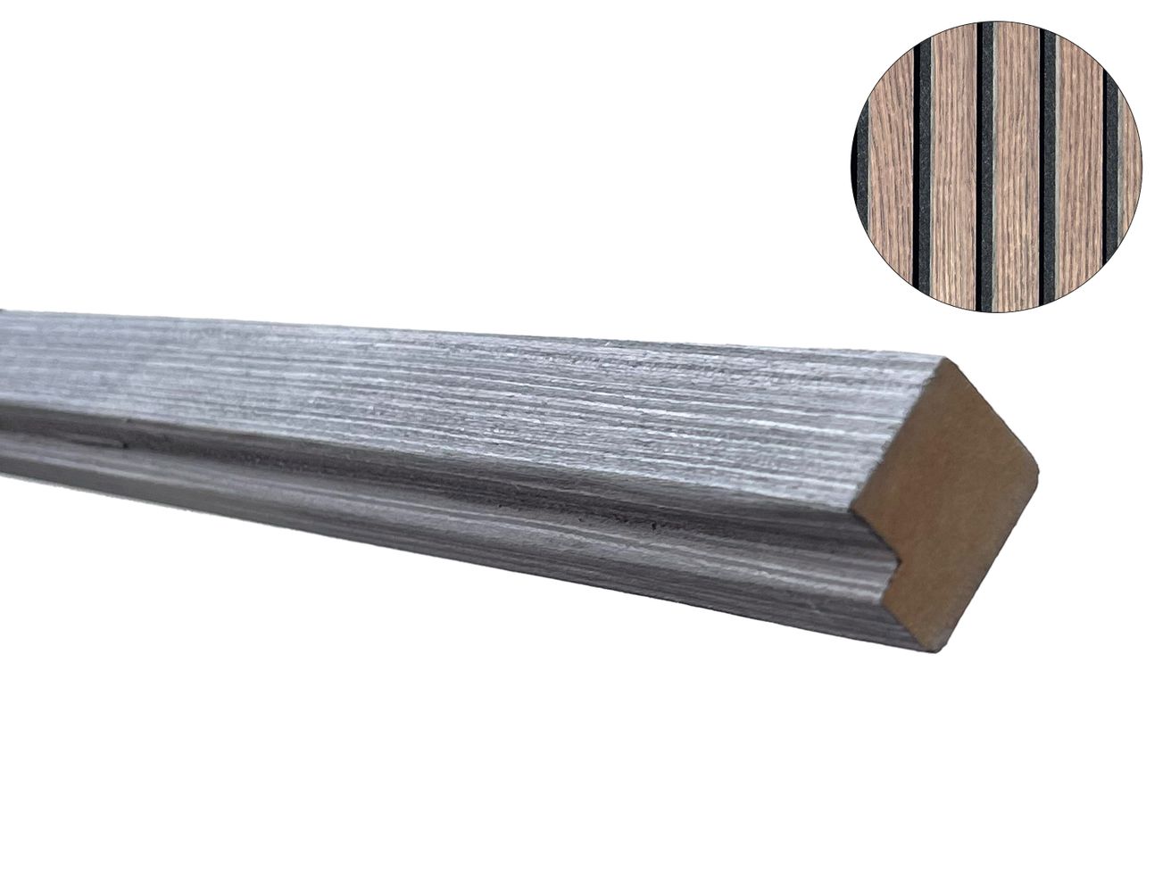 EBS Koncová lišta pre akustický panel Dub tmavý 270 cm