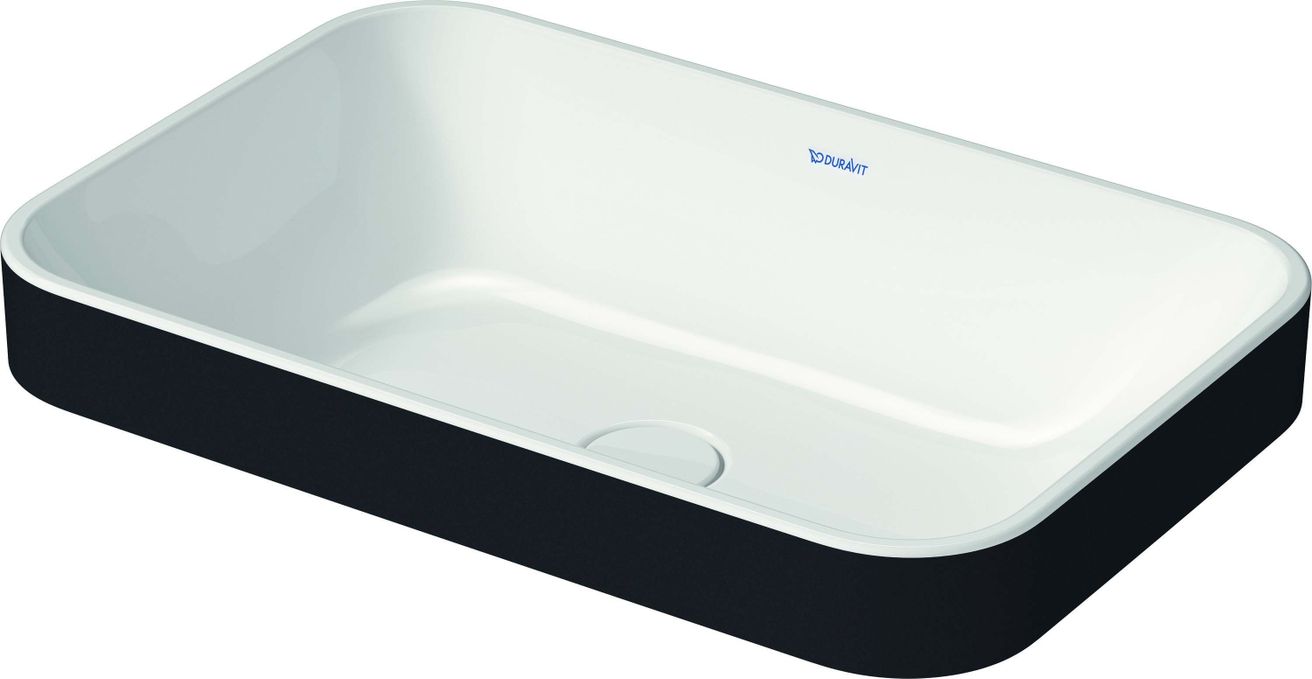 Duravit Happy D.2 Umývadlo 60 x 40 cm, biela/antracitová 2359606100