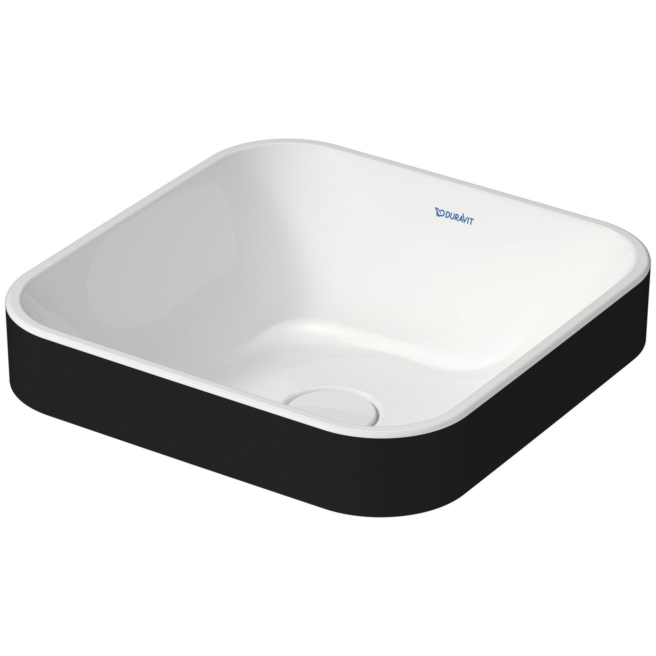 Duravit Happy D.2 Umývadlo 40 x 40 cm, biela/antracitová 2359406100
