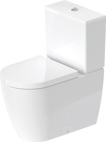 Duravit ME By Starck WC kombi misa, HygieneGlaze, alpská biela 2170092000