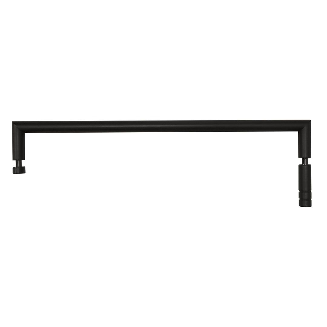 Bemeta Držiak na uteráky z tmavého skla 450 mm s krátkym a dlhým pultom 104204310