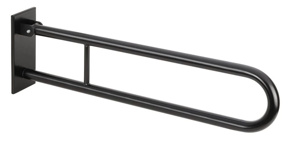 Bemeta Help Sklopná rukoväť v tvare U, 813 mm, čierna s krytom 301607470