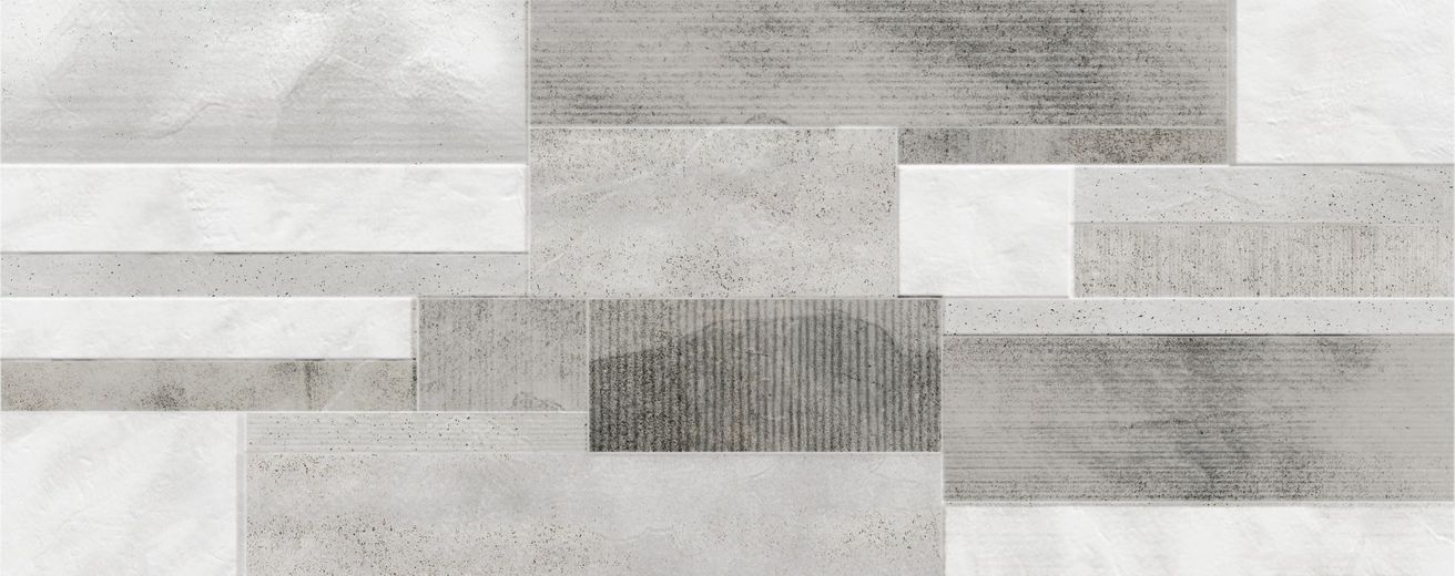 Ermés Aurelia Crossover dekor sadrokartón 20x50 sivá