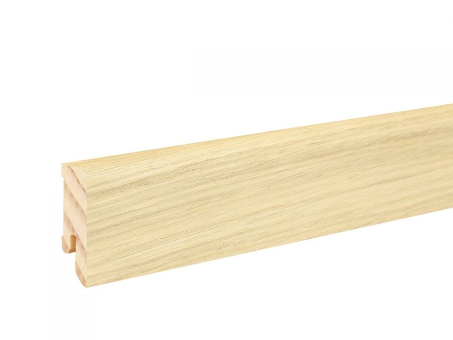 Lišta na drevené podlahy 16x40 dub, dĺžka 250 cm, lakovaná