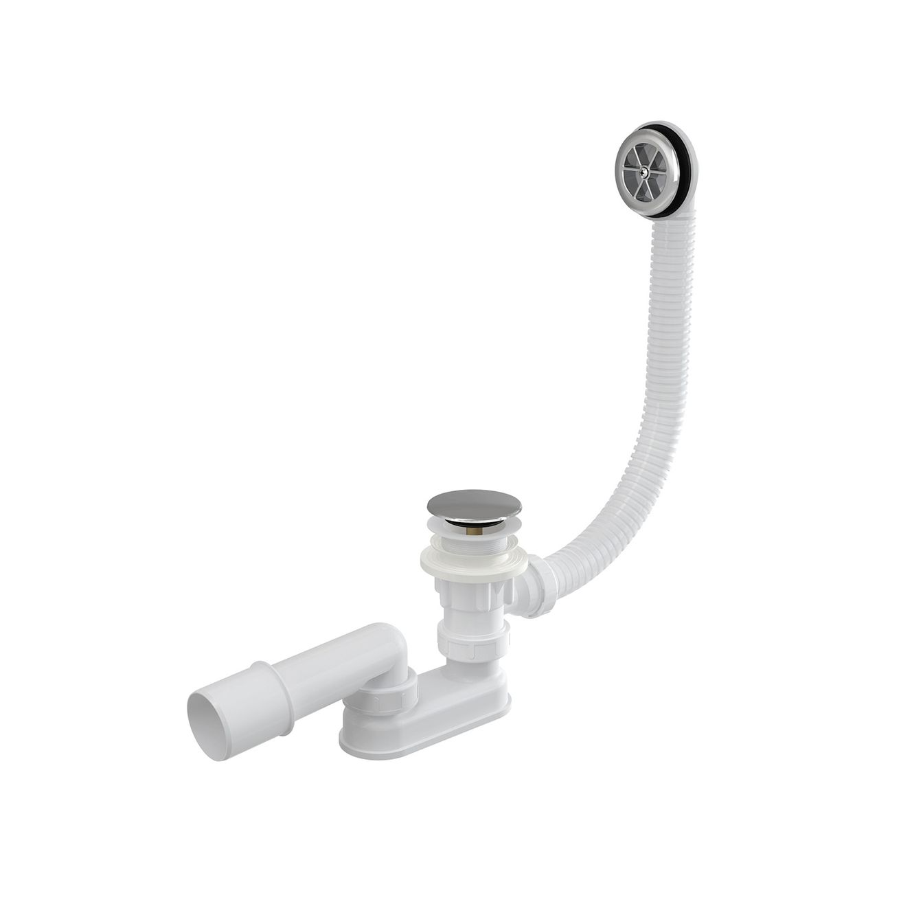 Alcadrain Vaňový sifón Click-clack 57 cm, chróm A505CRM