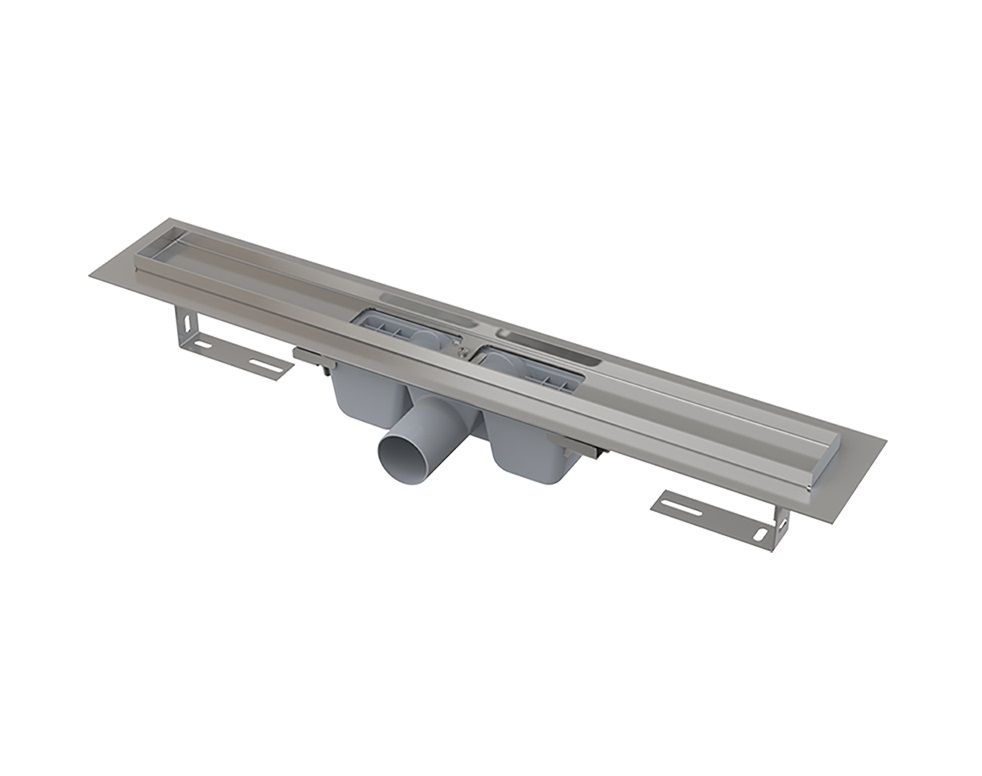 Alcadrain Podlahový žľab 115 cm s okrajom pre perforovaný rošt APZ1-1150