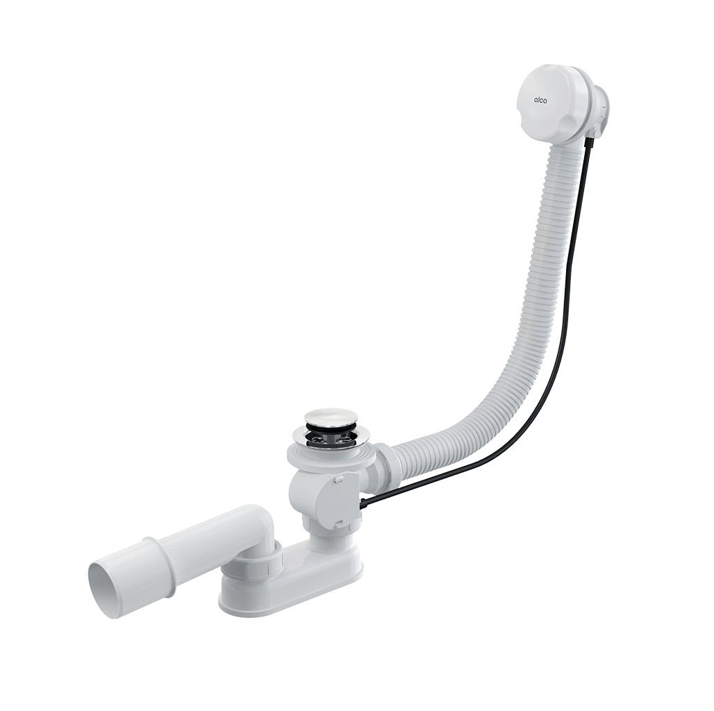 Alcadrain Automatický vaňový sifón 80 cm, biely A51B-80