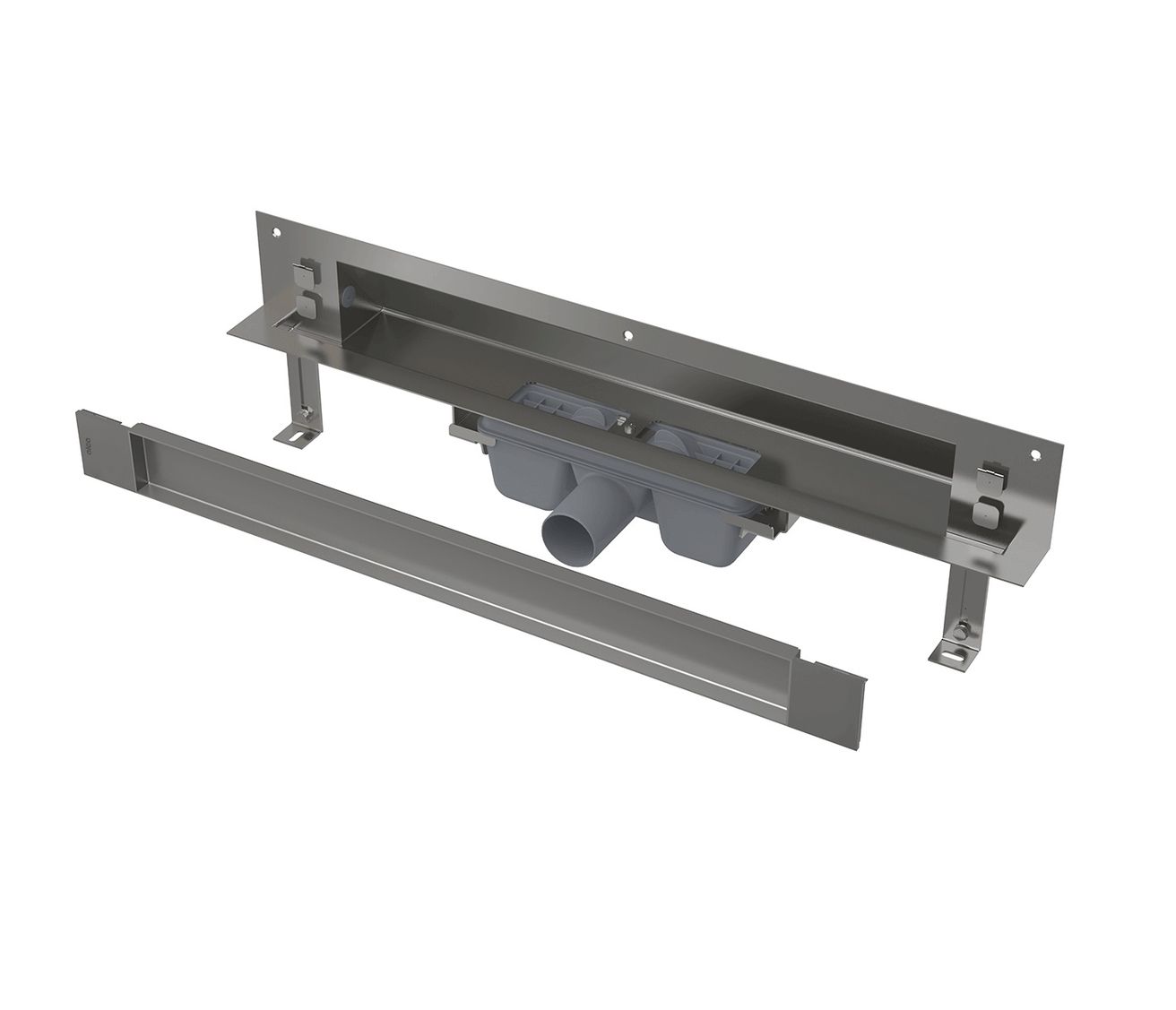 Alcadrain Odvodňovací systém 65 cm do steny, kryt na obklad APZ5-TWIN-650