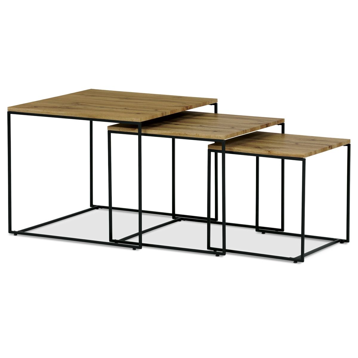 Autronic Fado AF-3008OAK Konferenčný stolík 60x60 cm, divoký dub