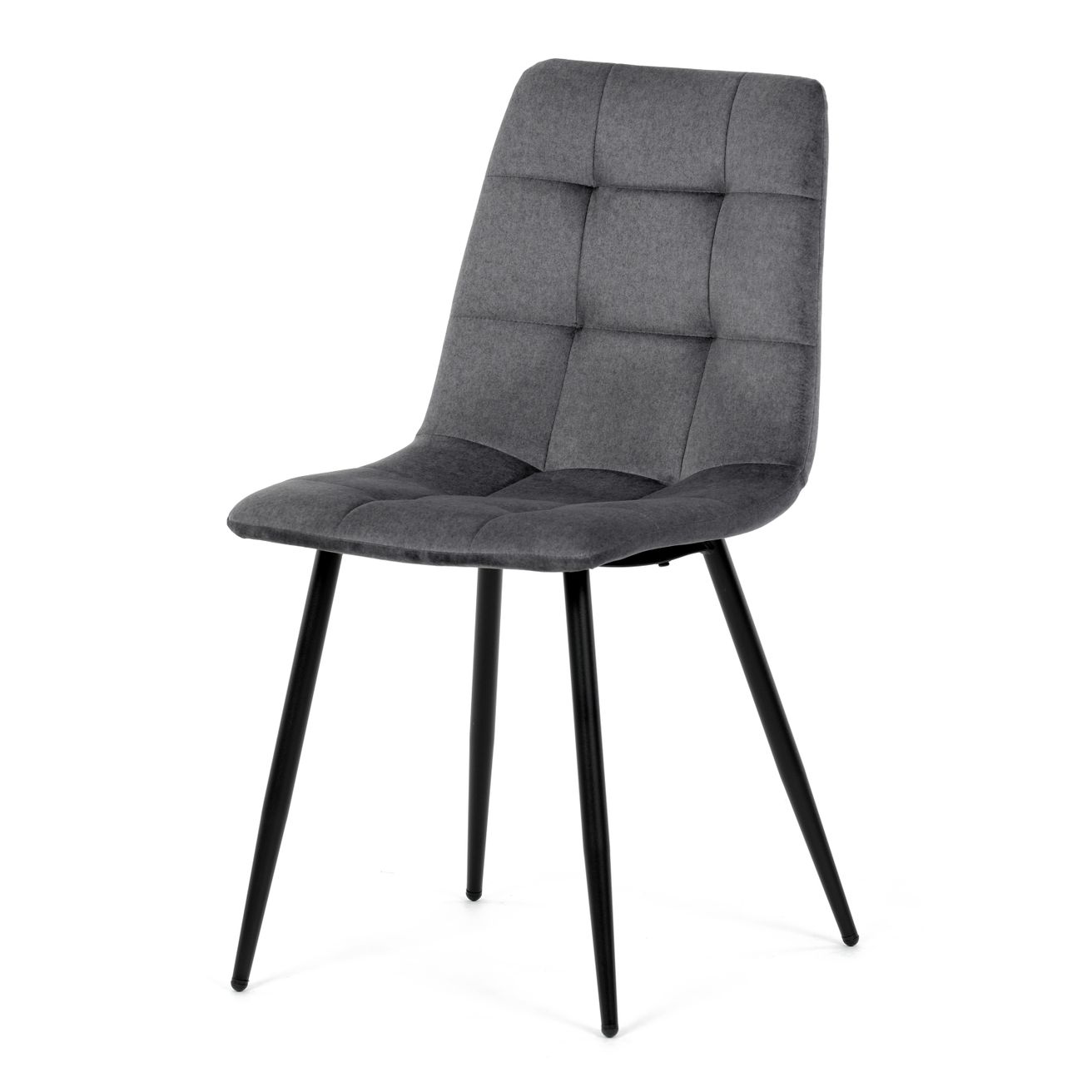 Autronic Partitura DCL-X7015GREY2 Jedálenská stolička, zamat matný, sivá