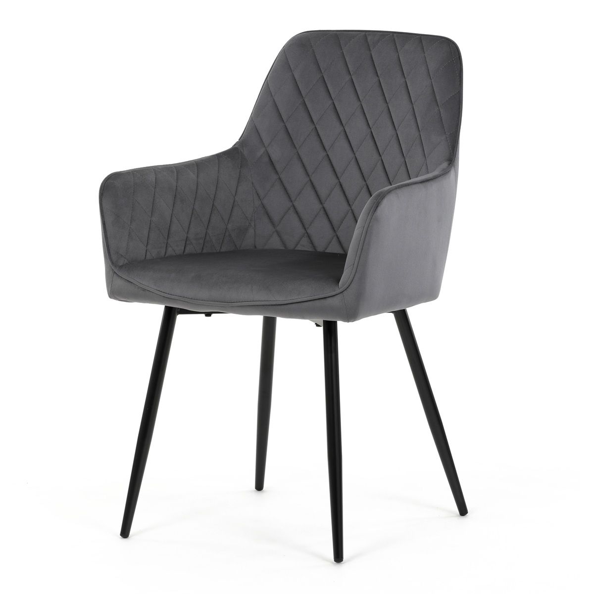 Autronic Jazz DCH-215GREY4 Jedálenská stolička, zamat matný, sivá