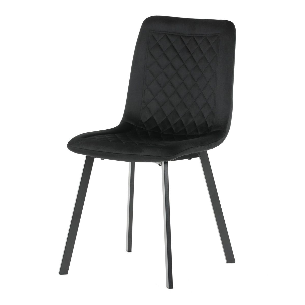 Autronic Partitura DCL-973BK4 Jedálenská stolička, zamat matný, čierna