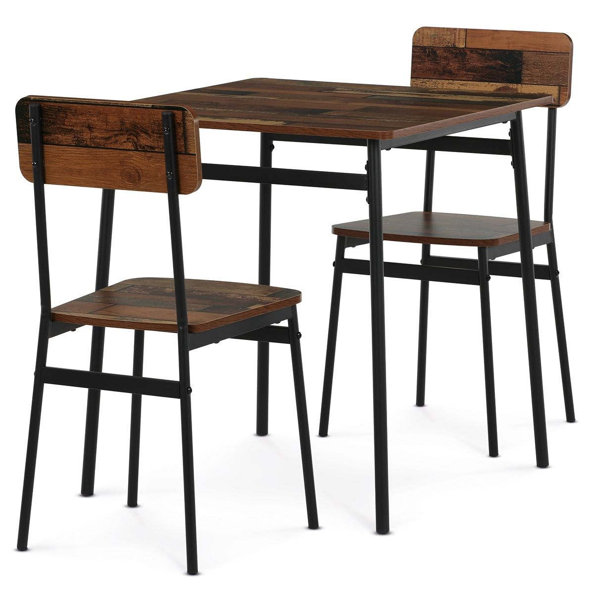 Autronic Minimal AUT-O2121OLW2 Jedálenský set 70x70 cm, staré drevo