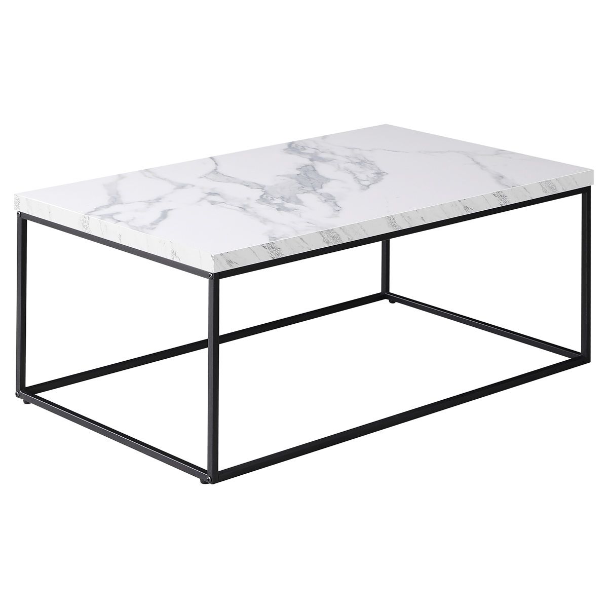 Autronic Fado CT-V2011WT Konferenčný stolík 110x60 cm, mramor, biela
