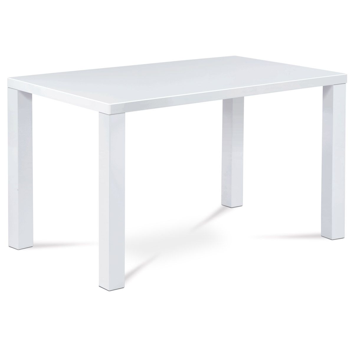 Autronic AT-3006WT Jedálenský stôl 120x80x76 cm, biely vysoký lesk