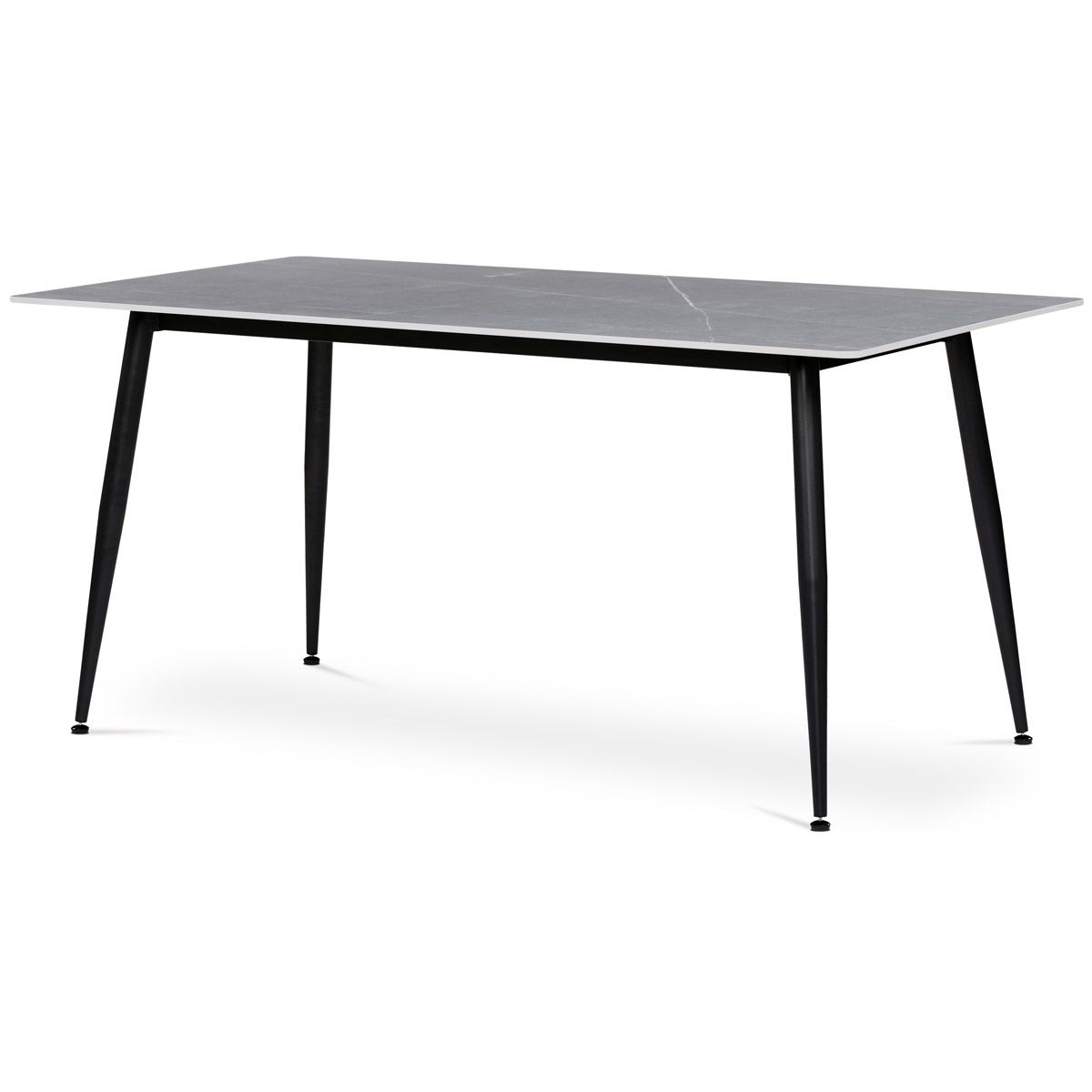 Autronic HT-406MGREY Jedálenský stôl 160x90x76 cm, spekaný kameň, imitácia mramoru