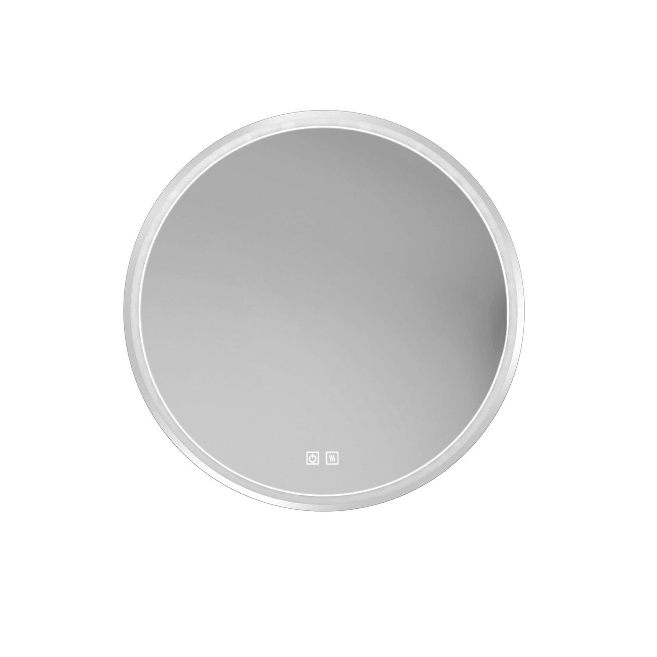 kielle Idolio Zrkadlo s LED osvetlením a vyhrievaním, priemer 80 cm, chróm 50324003