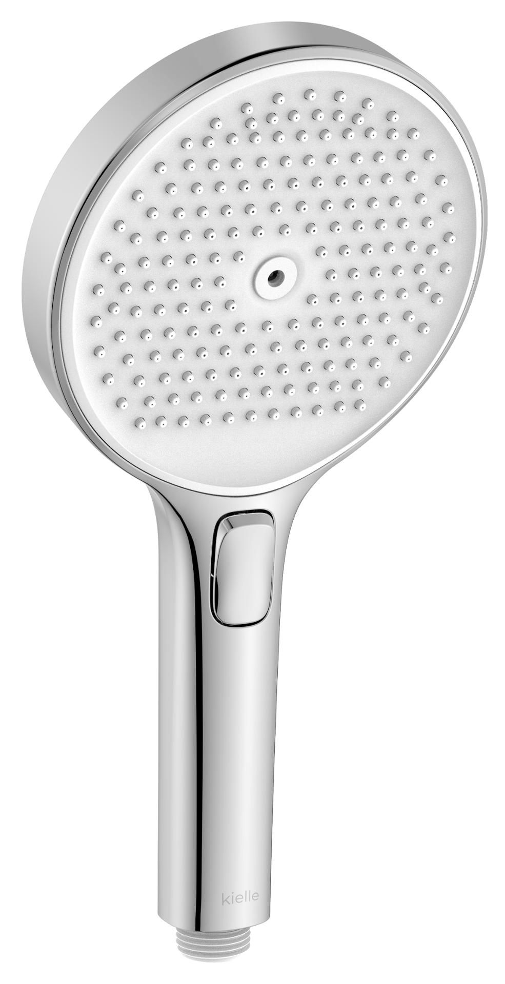 kielle Oudee Ručná sprcha 13 cm, 3jet chróm/biela 20402011