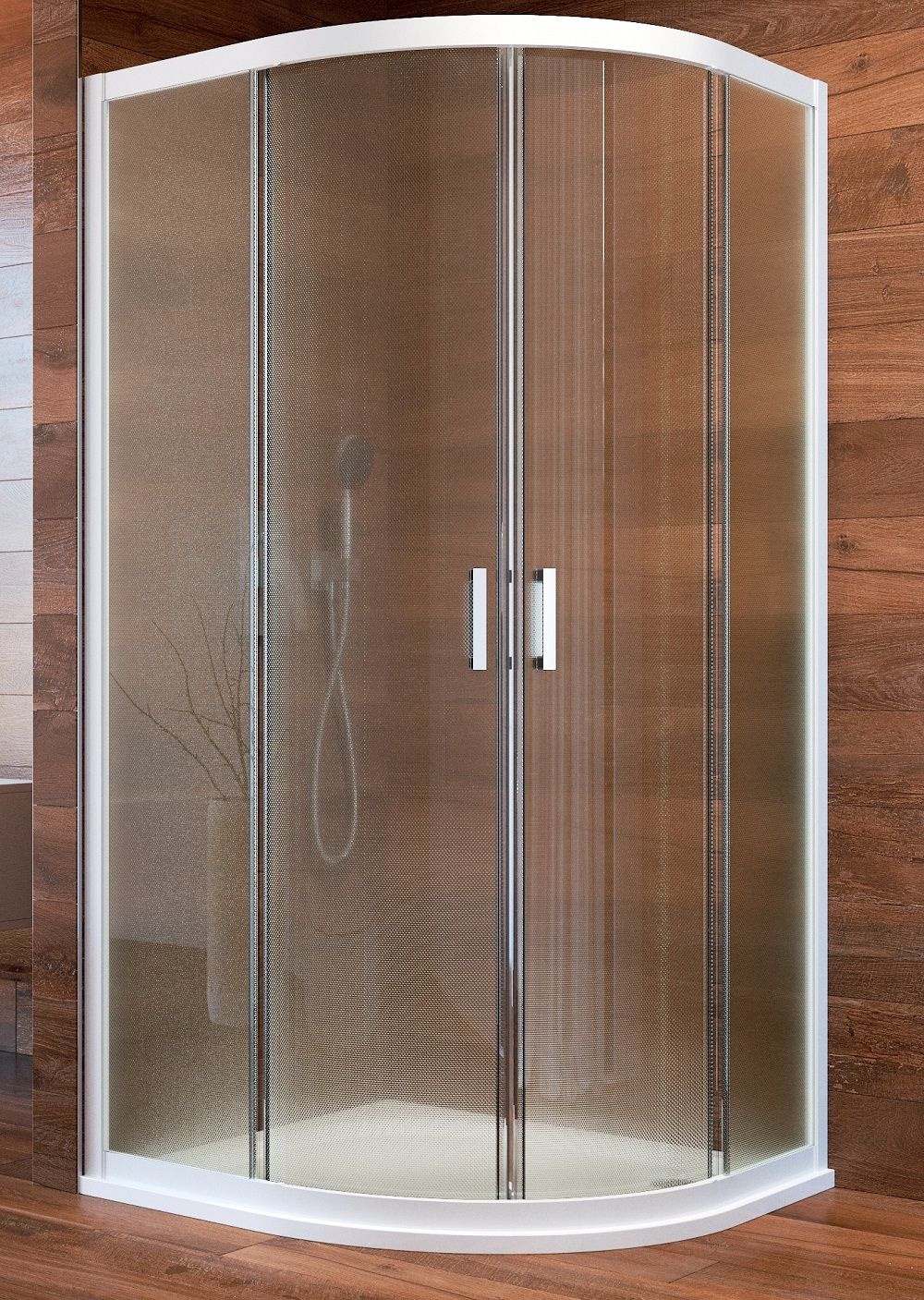 EBS Nova Sprchový kút 90x90 cm, štvrťkruh, sklenený bod