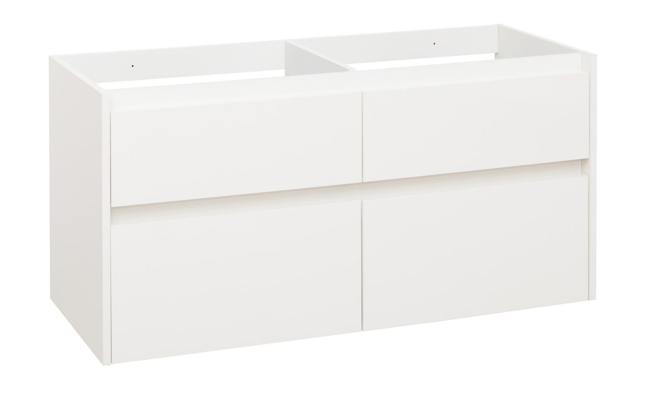 EBS Duomo Umývadlová skrinka 121 cm, biela lesklá