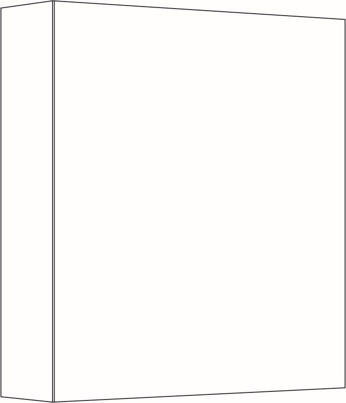 EBS KUBA Galerka 60 cm, čierny supermat K6