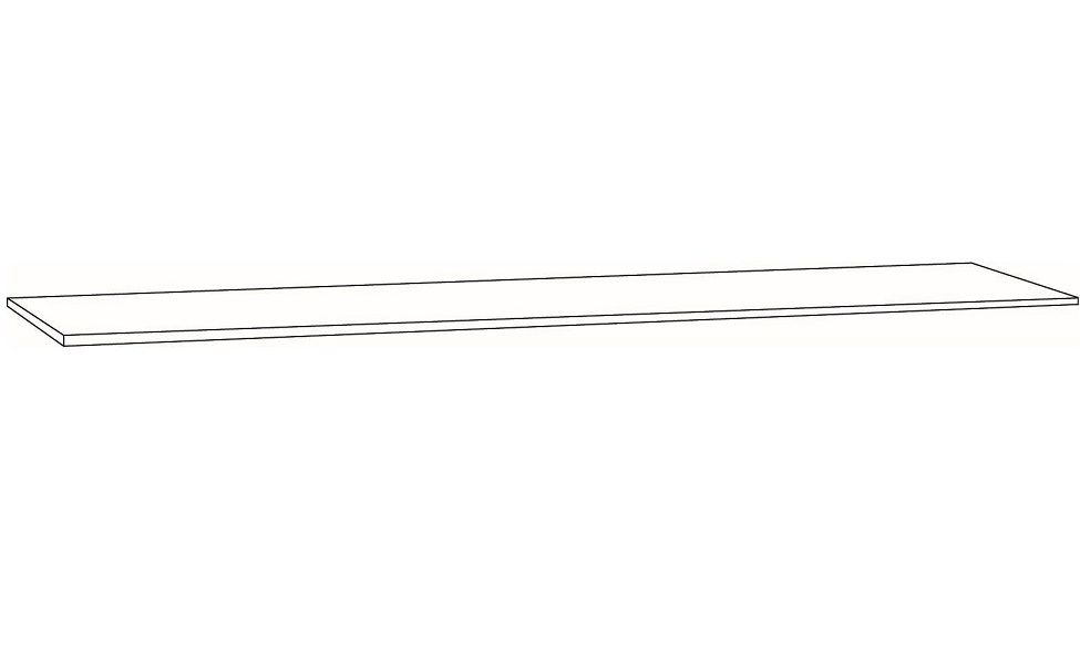 EBS KUBA Umývadlová doska 142 cm, čierna supermat K6