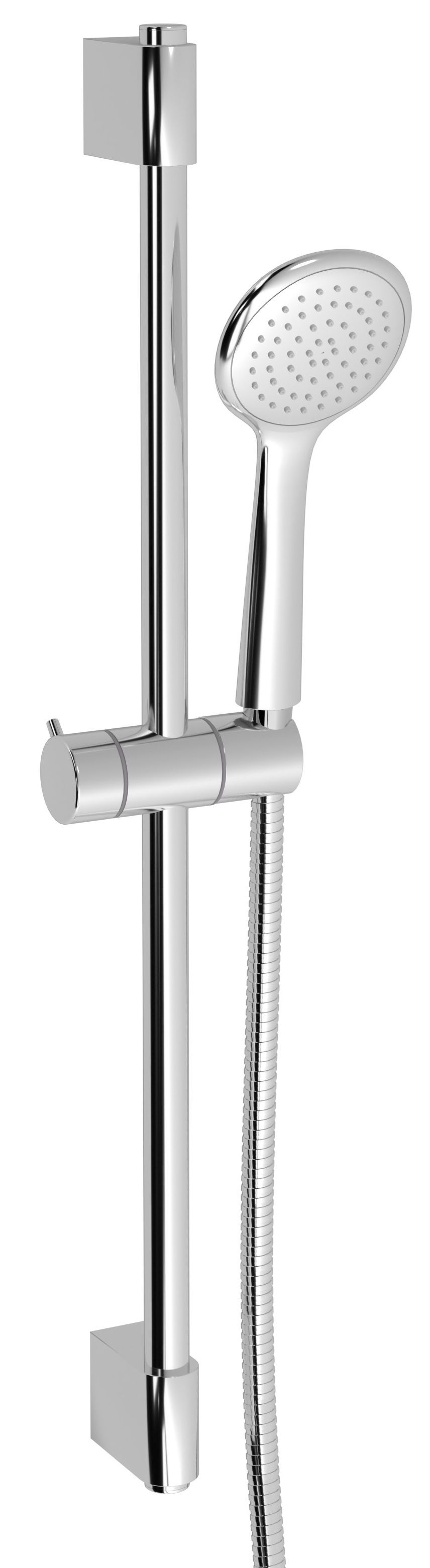 EBS Sprchový set s tyčou 70 cm, 1 tryska 10,3 cm, chróm