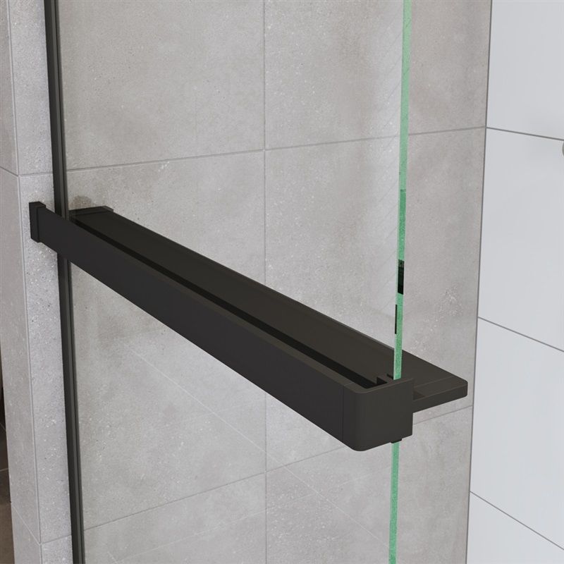 EBS Polička Relax 120 cm na paraván, čierna matná