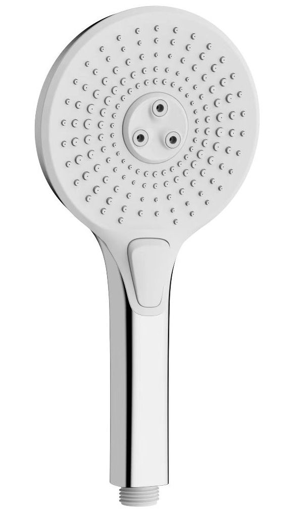 EBS Ručná sprcha 12 cm, 3jet chróm/biela RS123CHB