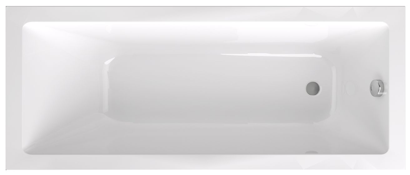 EBS Vame Obdélníková vana 180x80 cm, bílá VAME18080